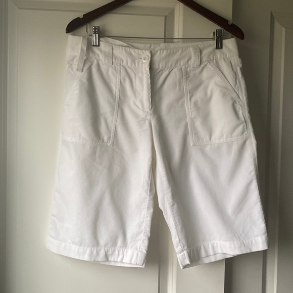 J. Crew Pants - J crew white Bermuda shorts
